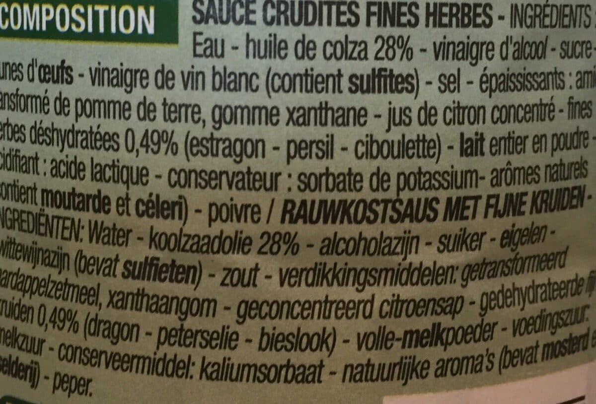 Cora Sauce Crudités Fines Herbes packshot