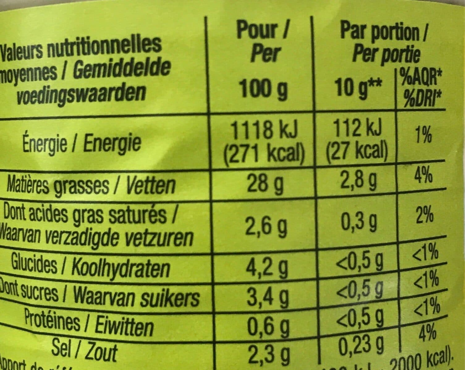 Cora Sauce Crudités Fines Herbes packshot
