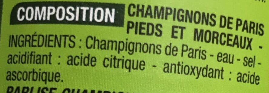 Open Food Facts Champignons De Paris Lot De 12 Boîtes packshot