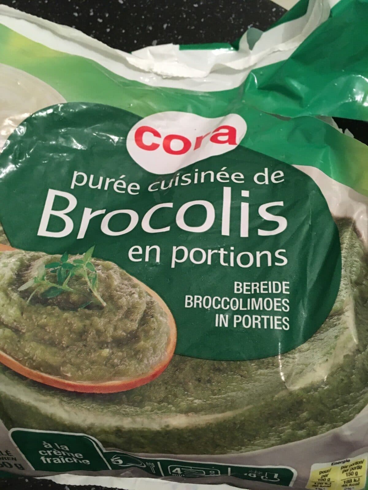 Cora Puree de brocolis cuisinee packshot