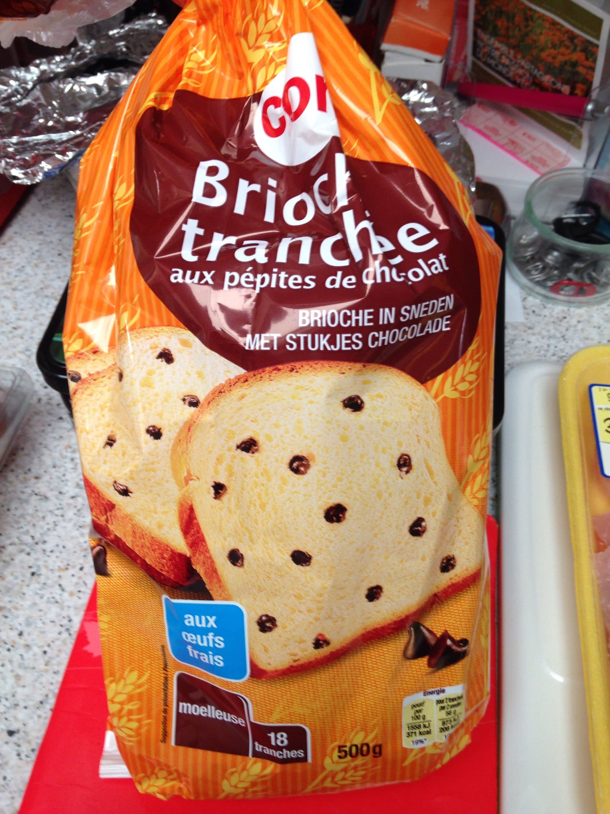 Cora Brioche tranchée aux pépites de chocolat packshot