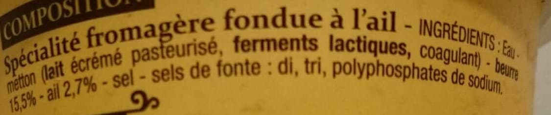 Patrimoine Gourmand Cancoillotte à l'ail packshot