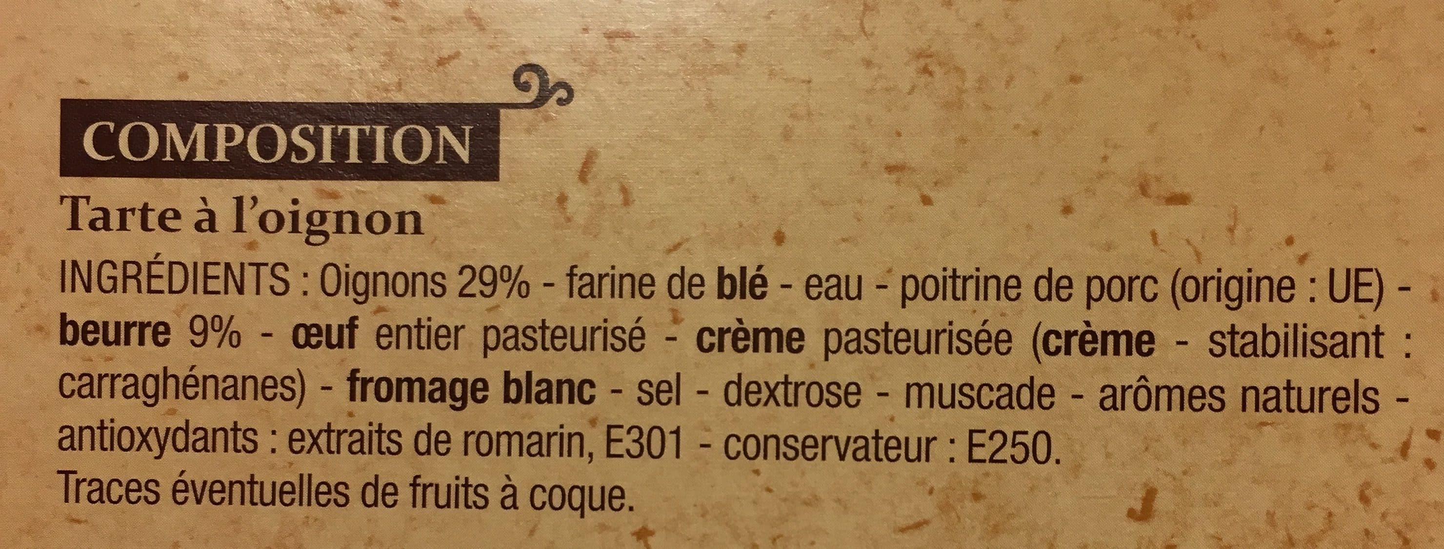 Patrimoine Gourmand tarte a l oignon packshot