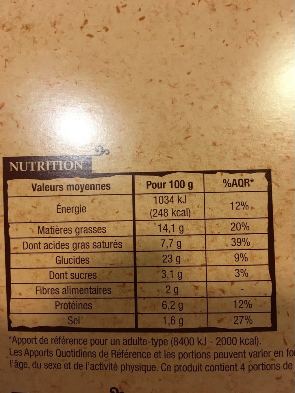Patrimoine Gourmand tarte a l oignon packshot