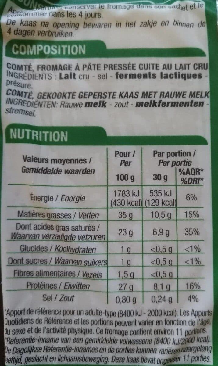 Cora Comté Au Lait Cru Extra Bande, 5 Mois packshot