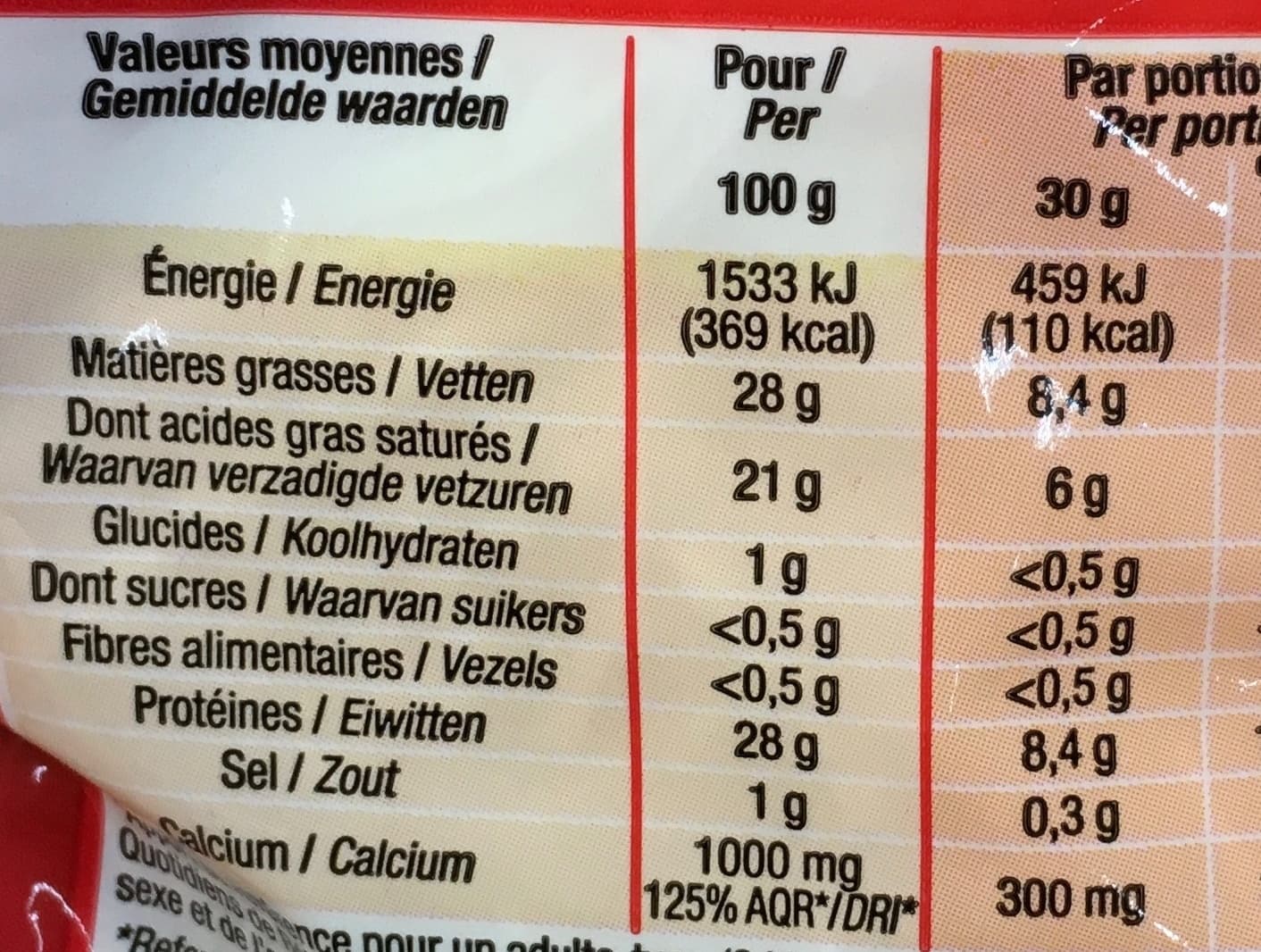 Cora Emmental français râpé packshot