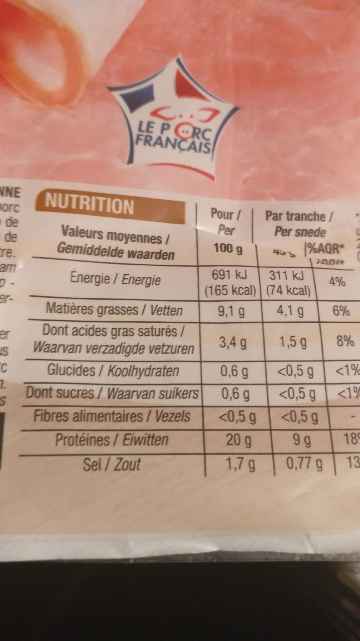 Cora Jambon supérieur fumé avec couenne packshot