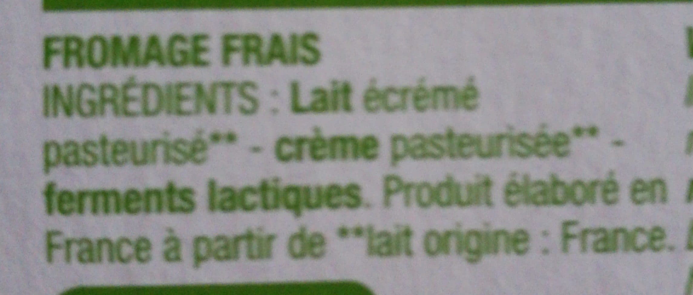 Cora Fromage Frais packshot