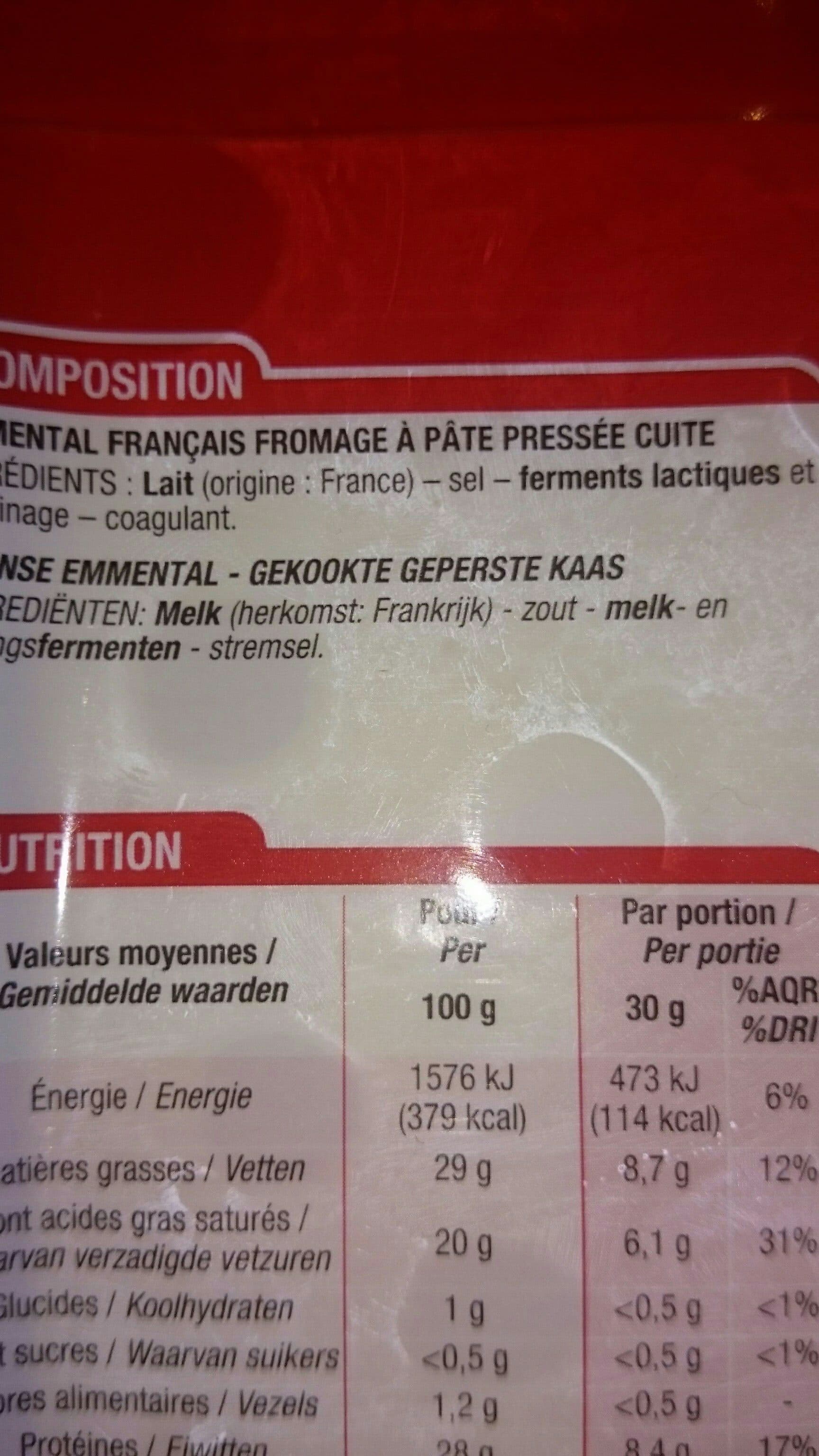 Cora Emmental français packshot