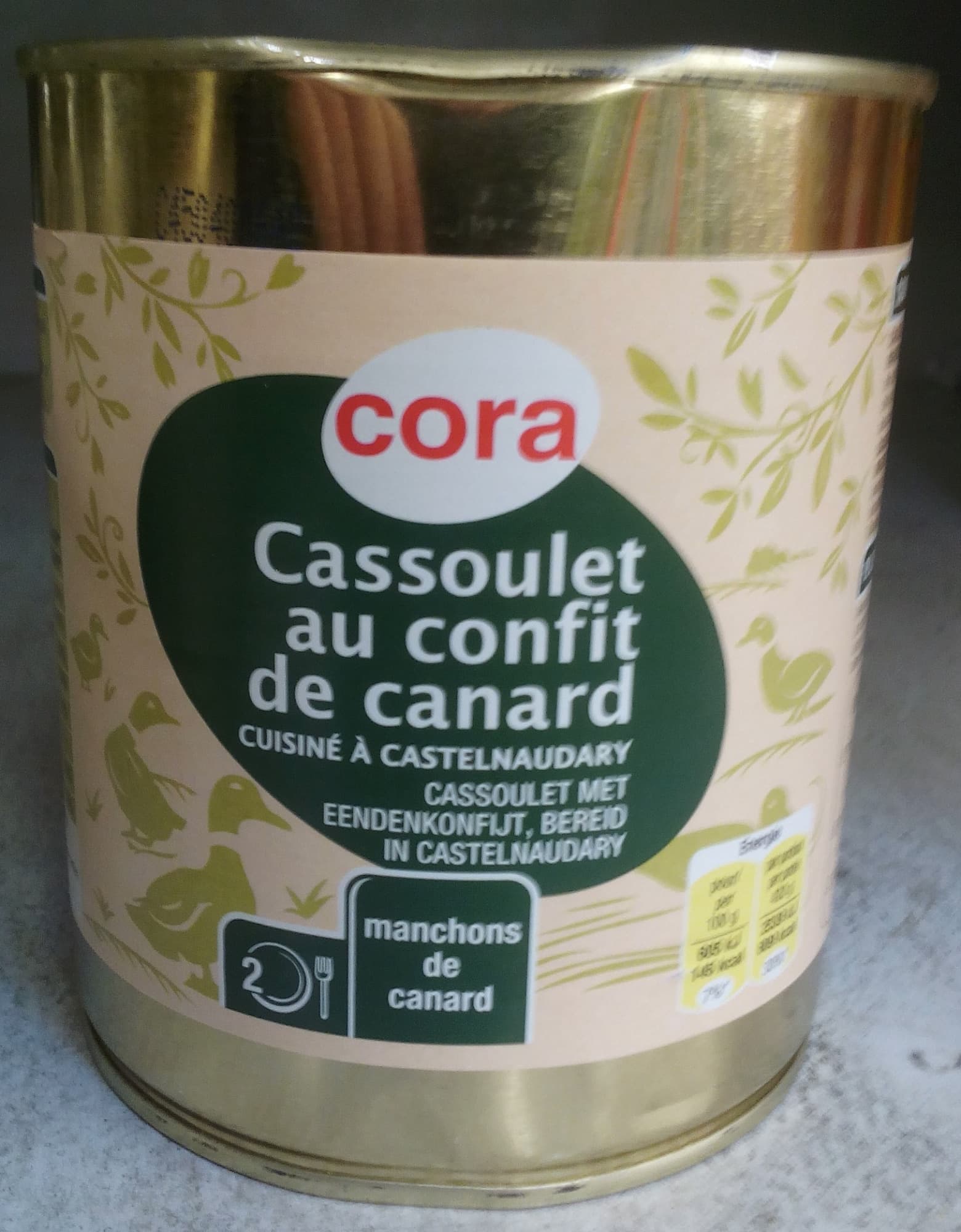 Cora Cassoulet au confit de canard packshot