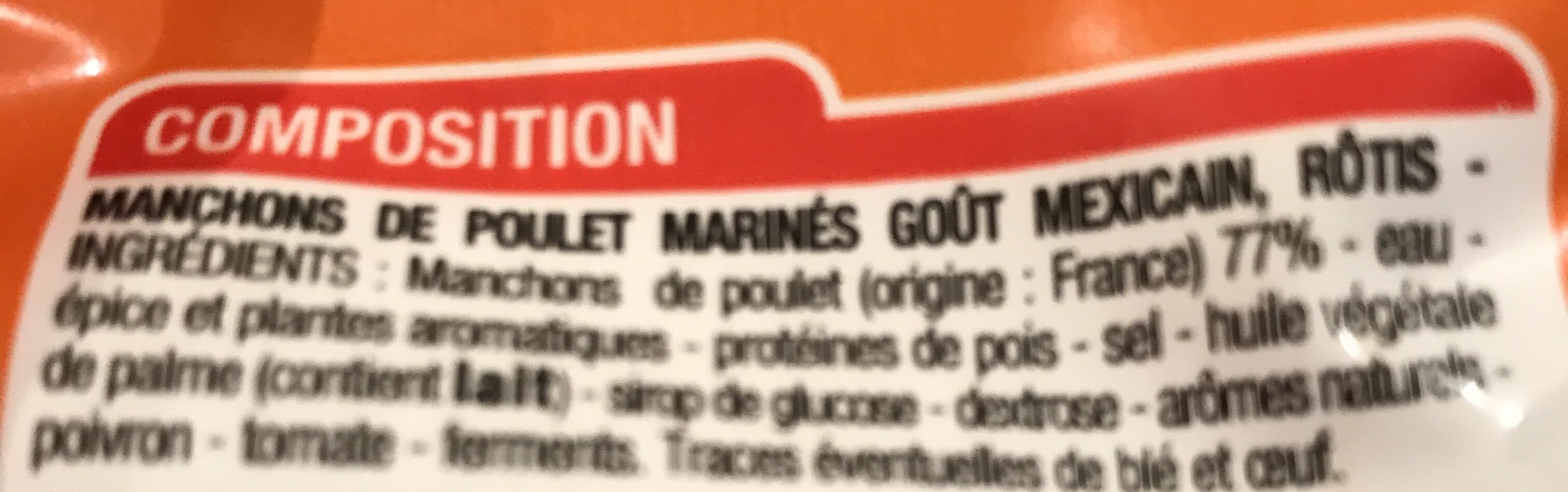 Cora Manchons De Poulet Mexicain packshot