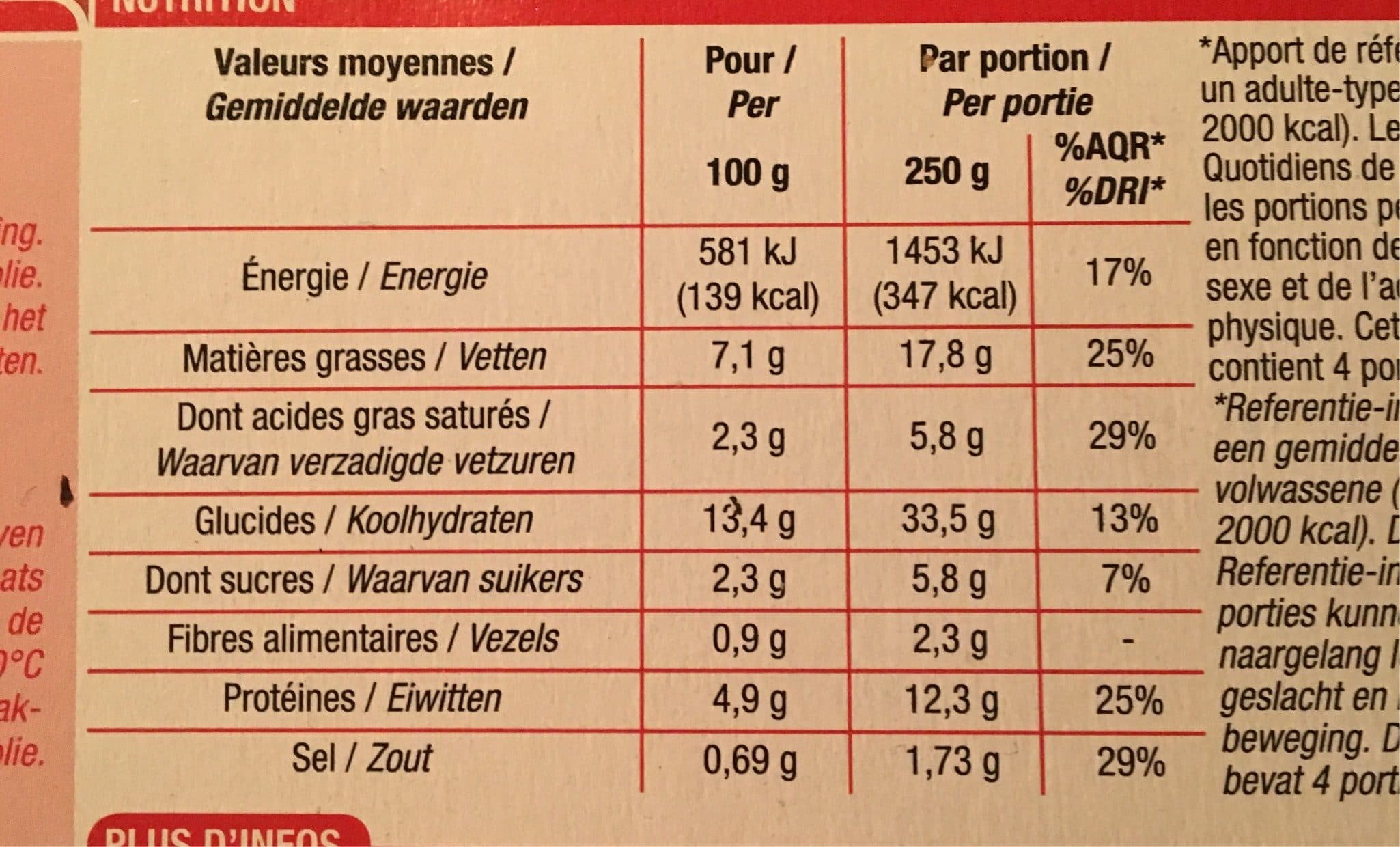 Cora Lasagnes bolognaises surgelées packshot