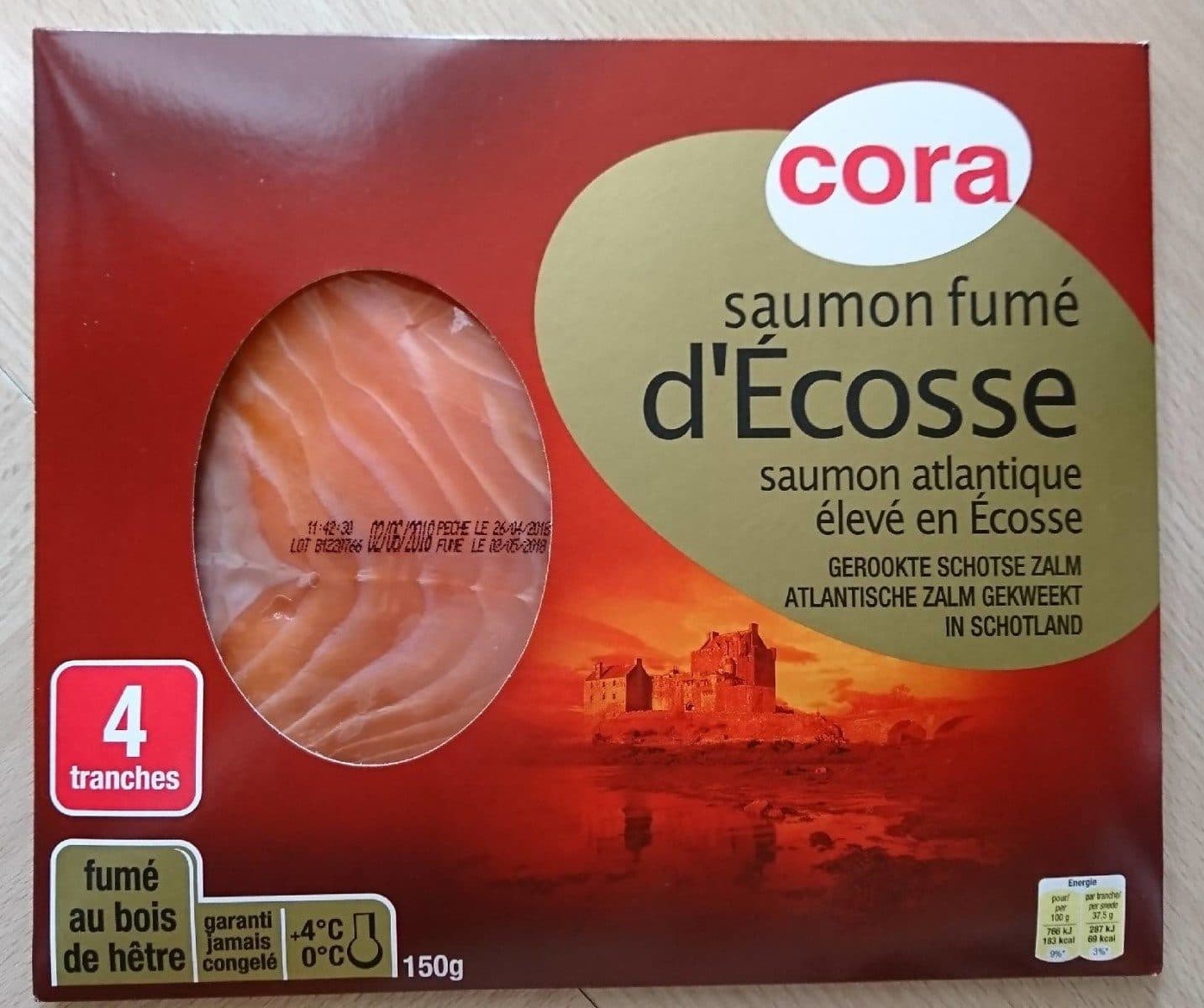 Cora Saumon fumé d'Ecosse packshot