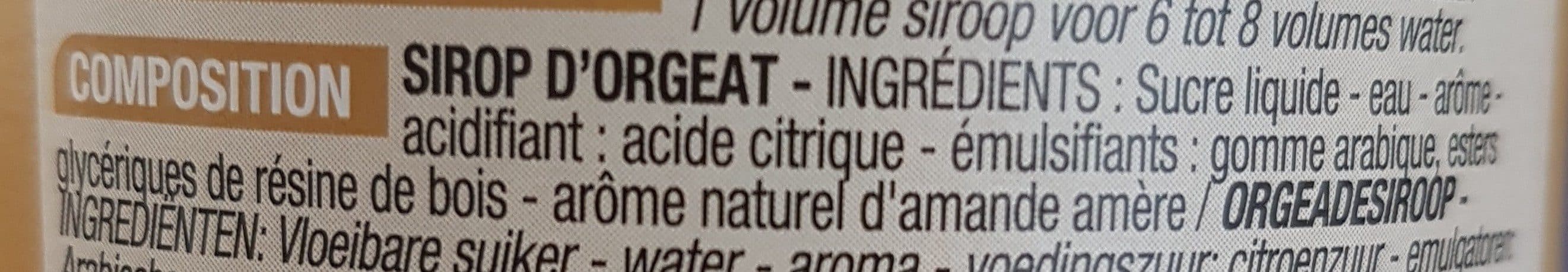 Cora Sirop d'orgeat packshot