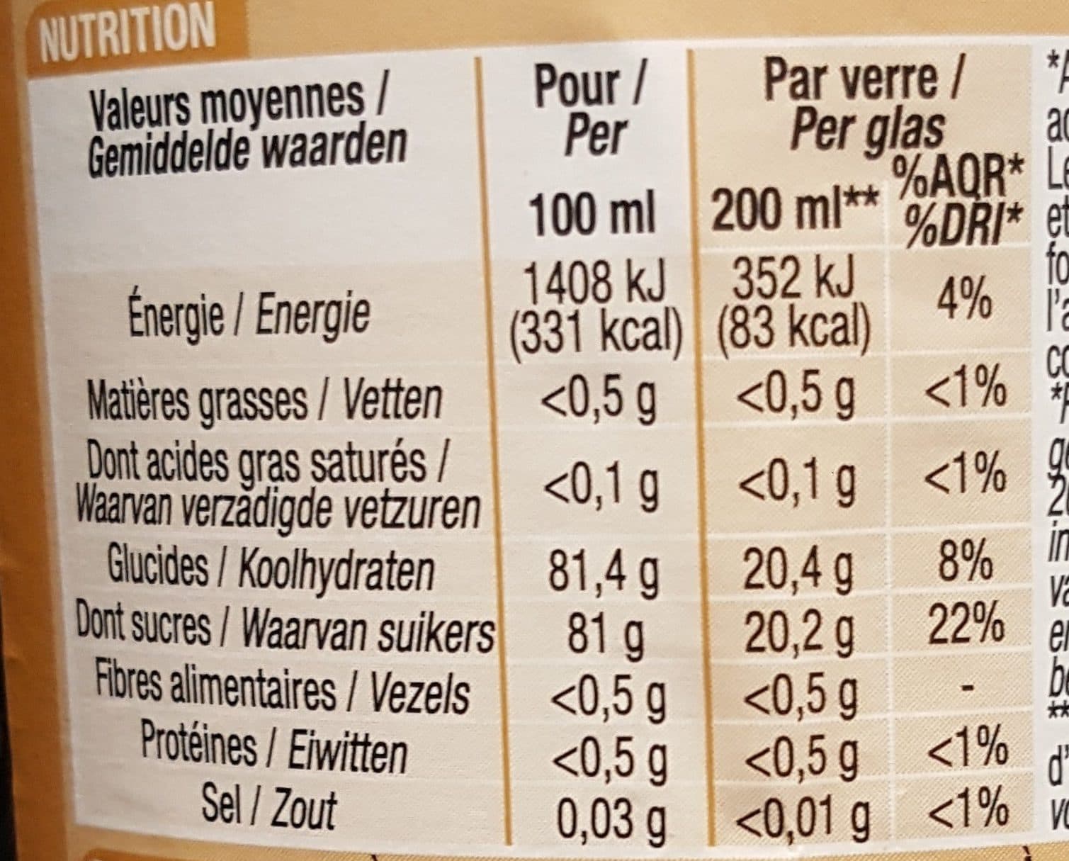 Cora Sirop De Cassis packshot