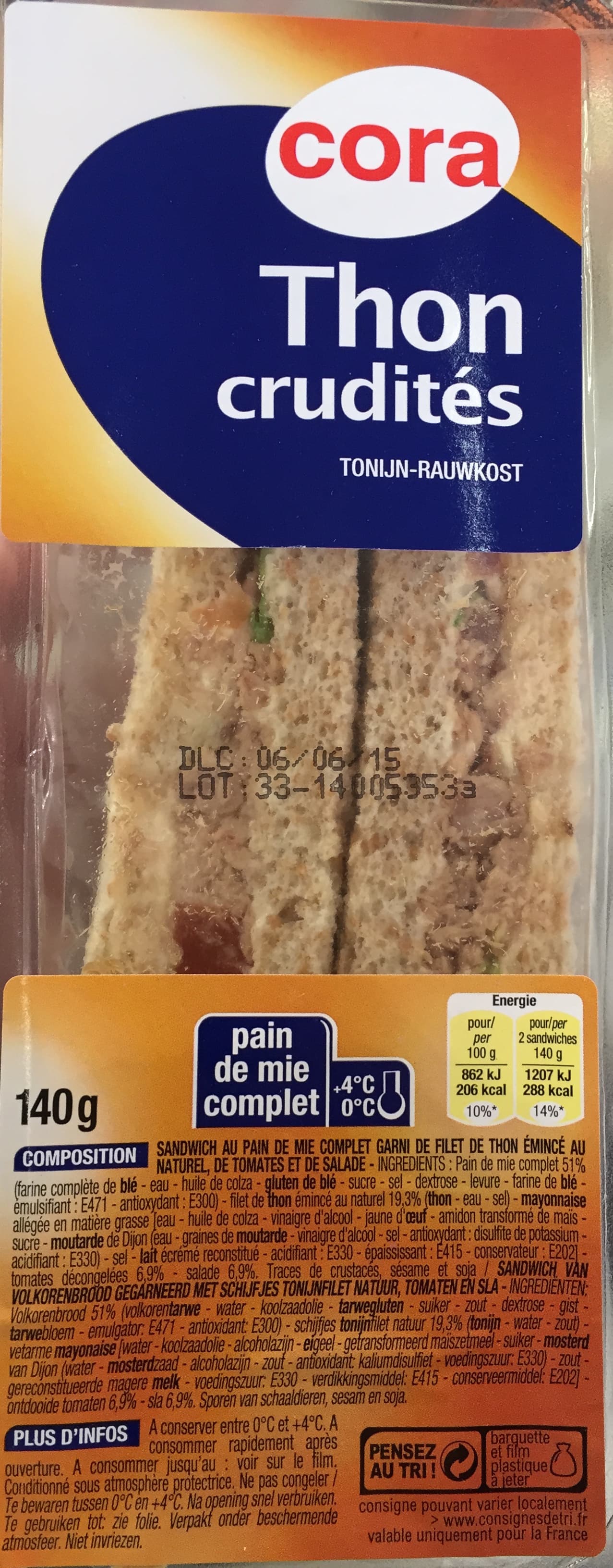 Cora Thon Crudités packshot
