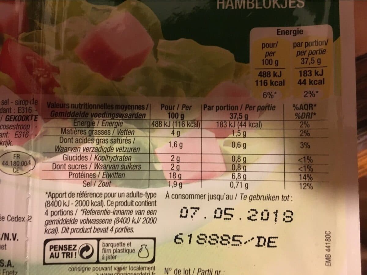 Cora Dés de Jambon packshot