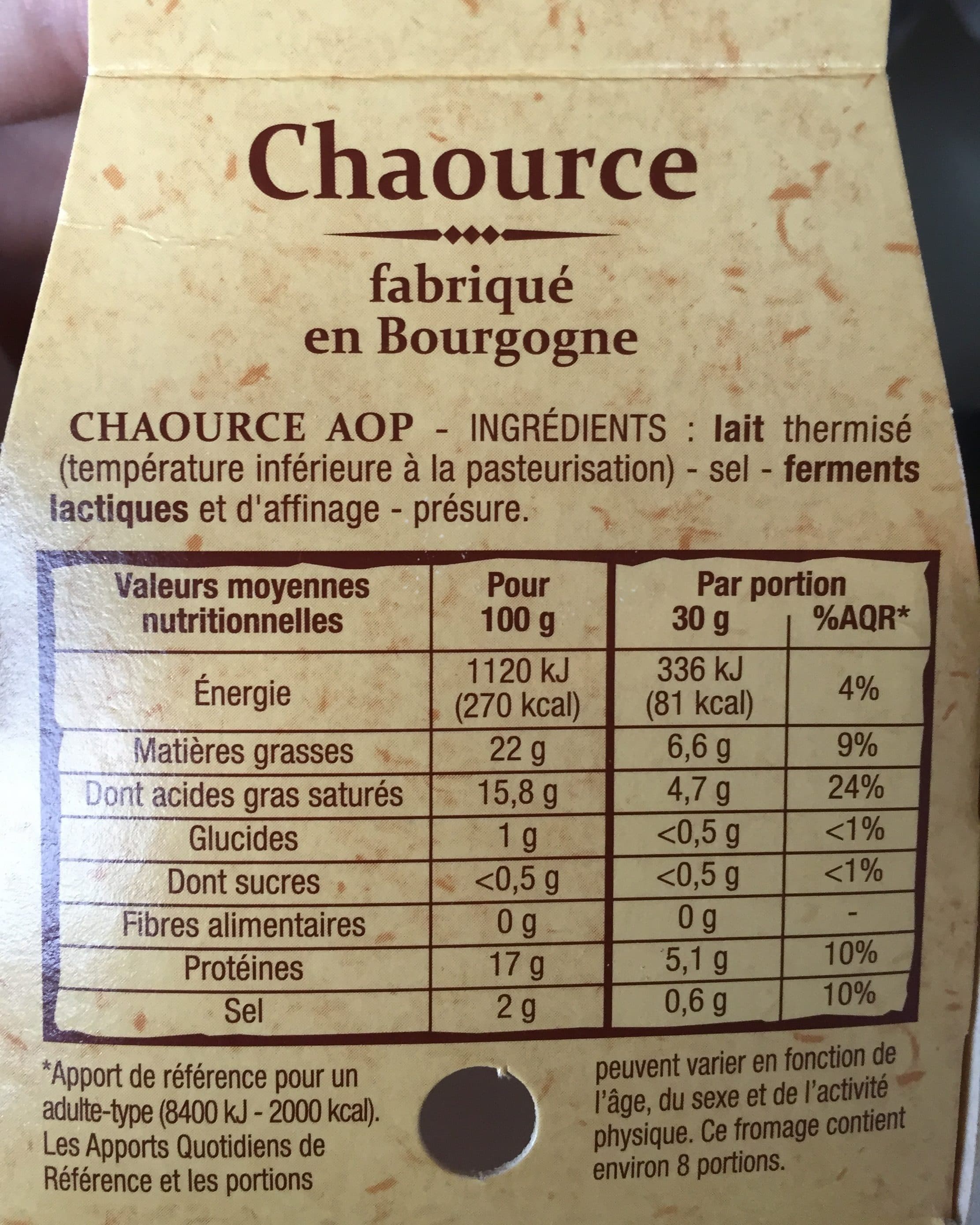 Patrimoine gourmand Chaource packshot