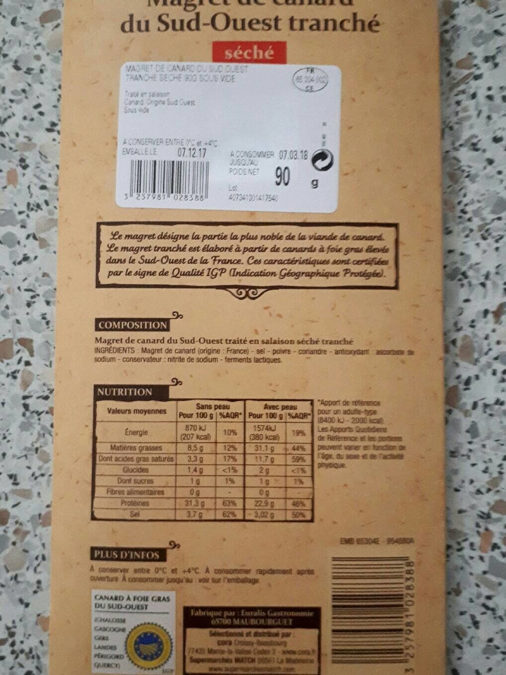 Patrimoine Gourmand Magret de canard packshot