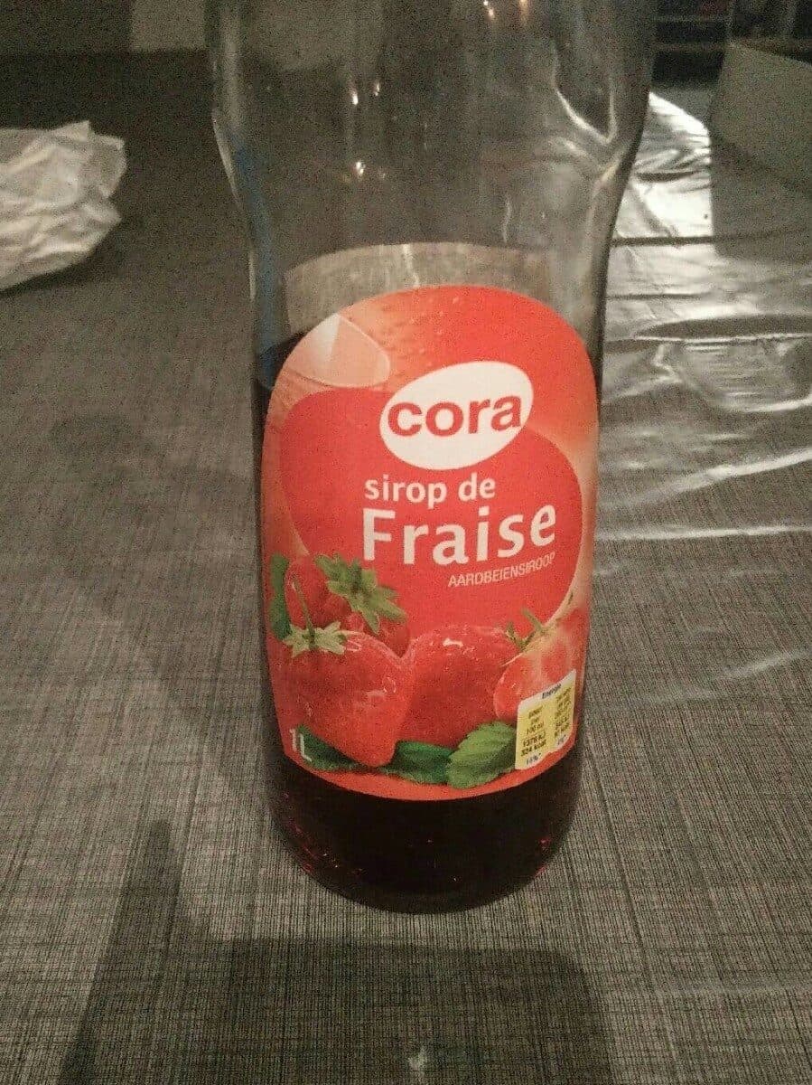 Cora Sirop Fraise packshot
