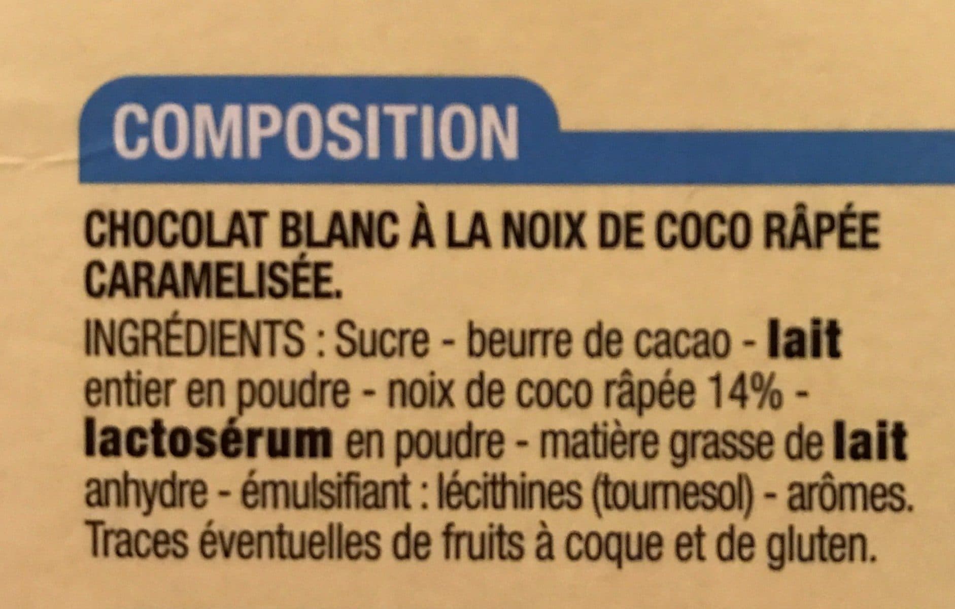 Cora Chocolat Blanc Noix De Coco packshot