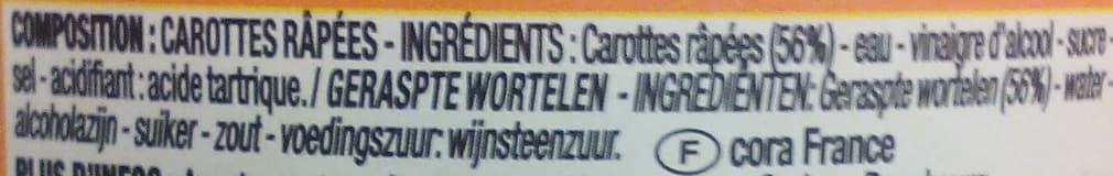 Cora Carottes râpées packshot