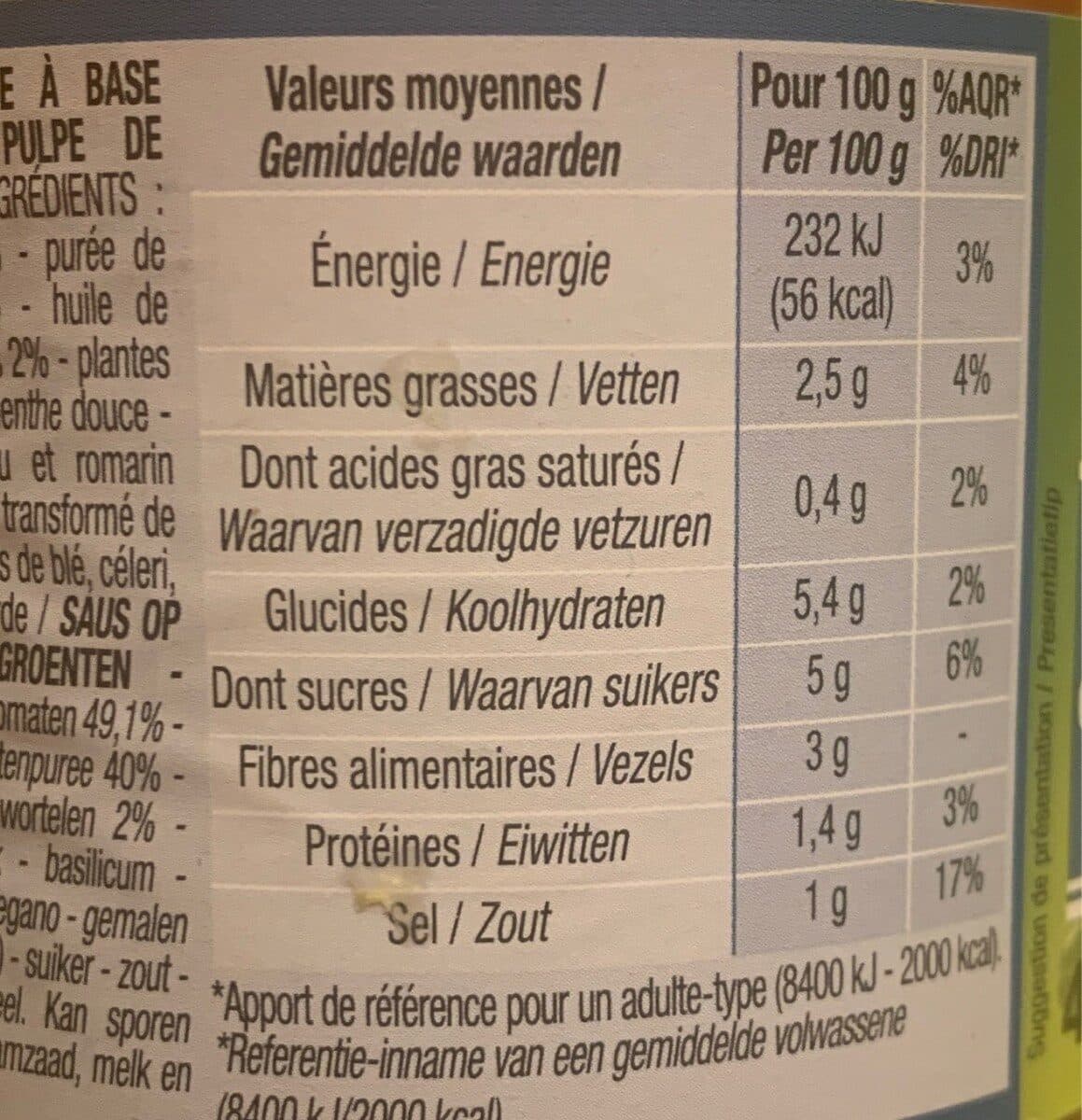 Cora Sauce Provençale packshot