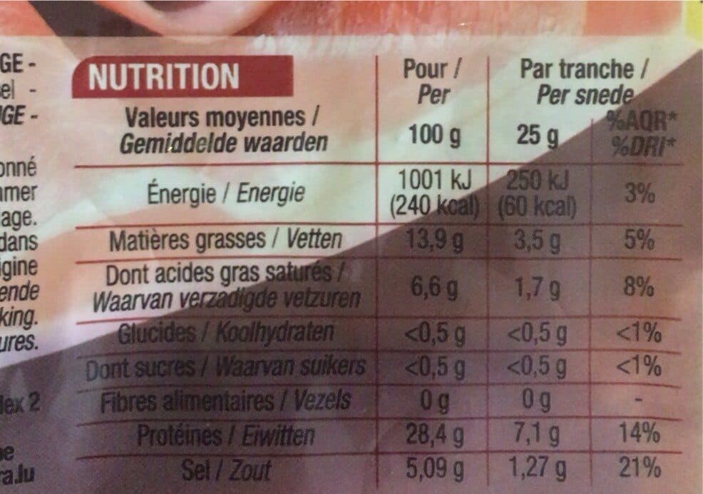 Cora Jambon Sec supérieur packshot
