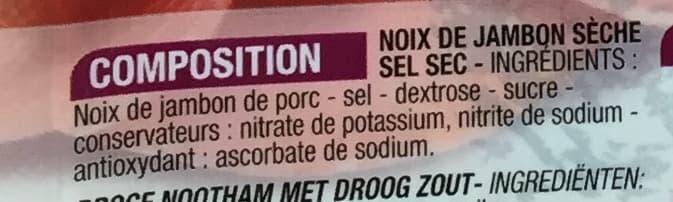 Cora Noix de jambon sèche (10 tranches fines) packshot