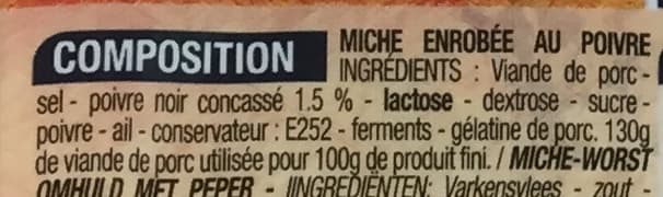 Cora Miche au poivre (6 tranches) packshot