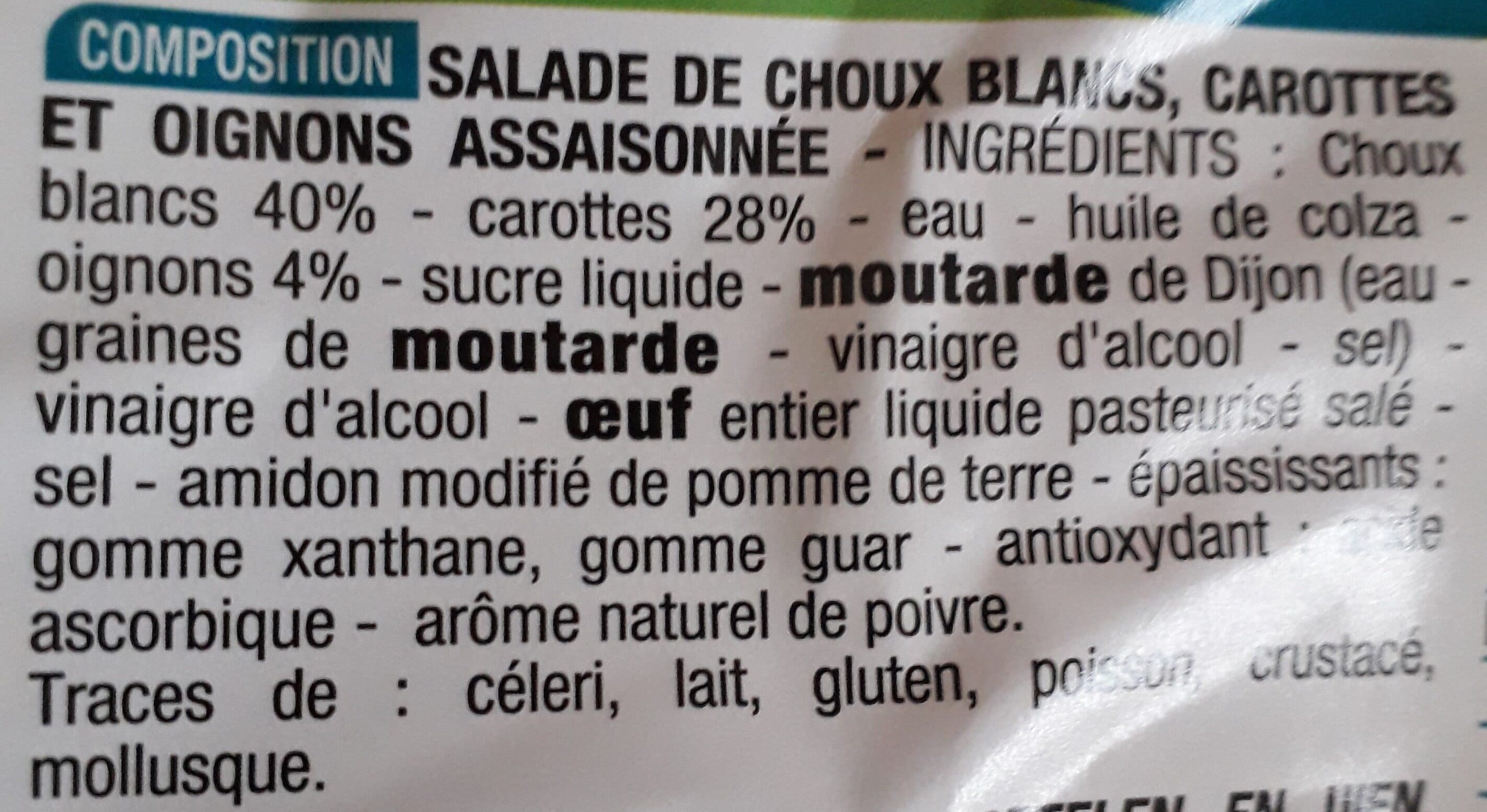 Cora Salade de choux blancs carottes et oignons packshot