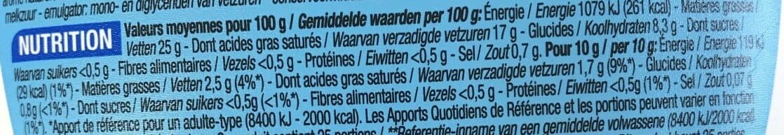 Cora Beurre Léger 25% packshot