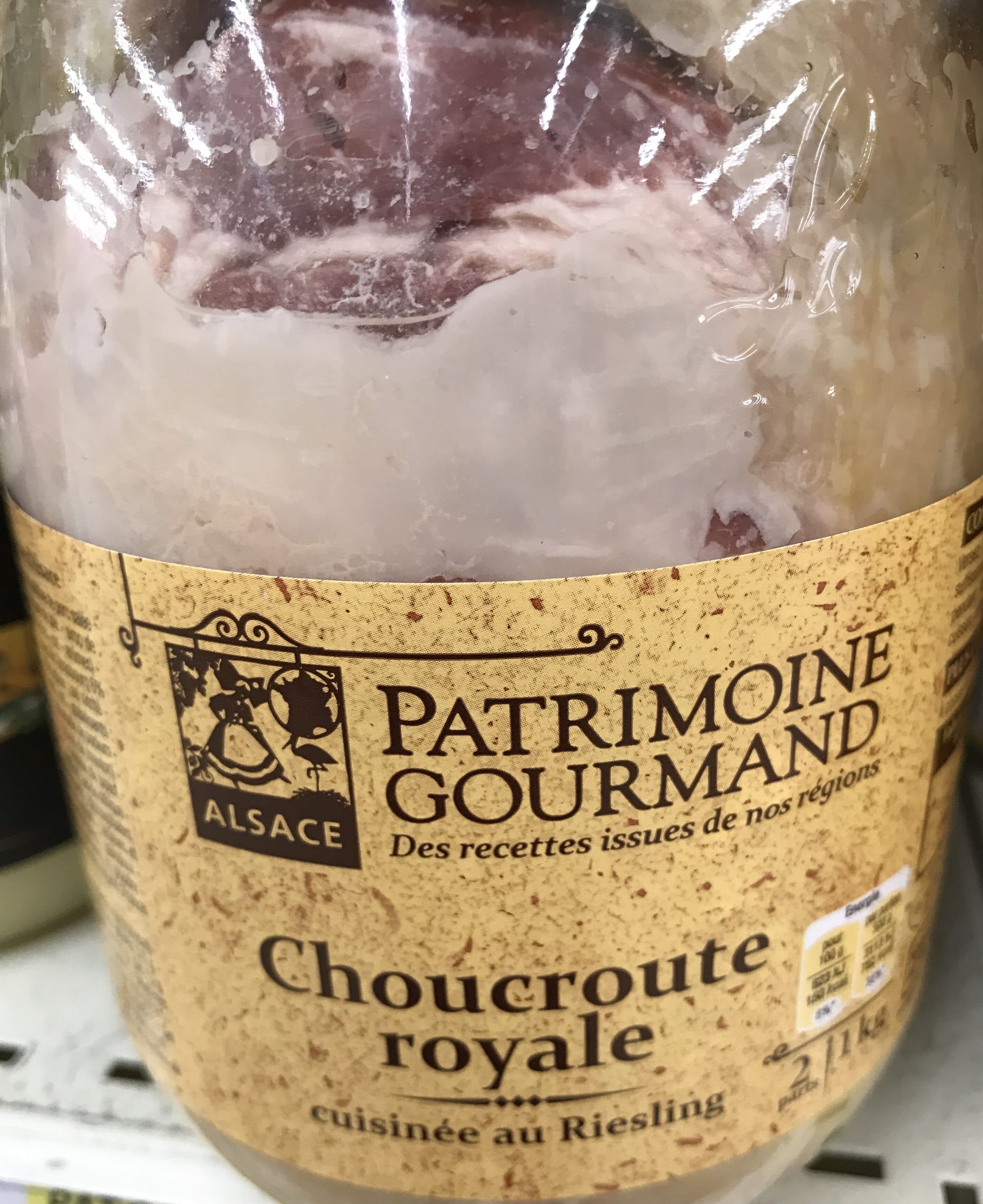 Patrimoine gourmand Choucroute Royale 1 Kilo packshot