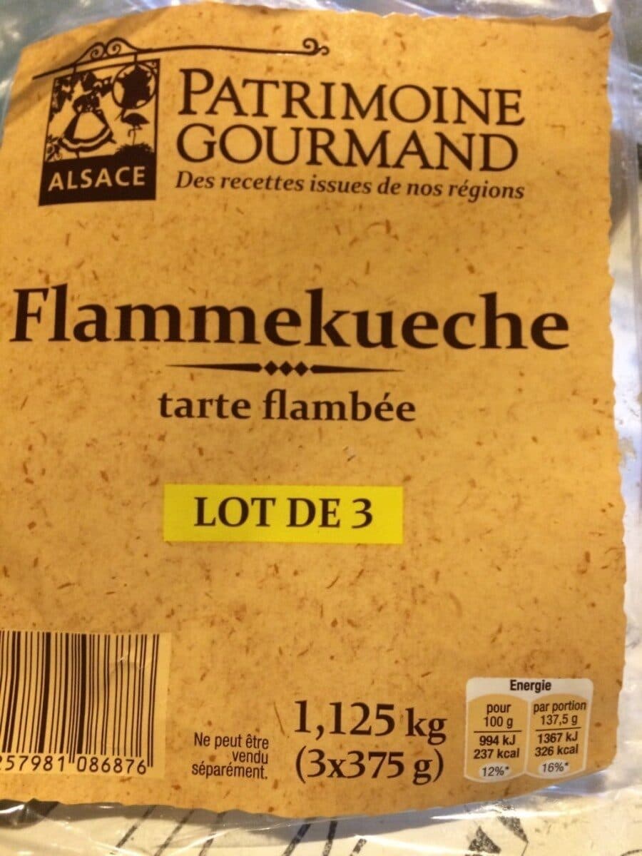 Patrimoine Gourmand Flammekueche packshot