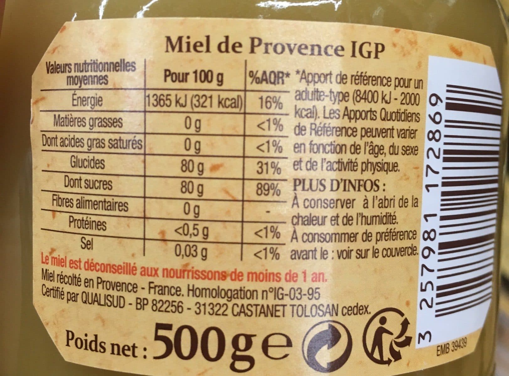 Patrimoine Gourmand Miel de lavande de Provence packshot