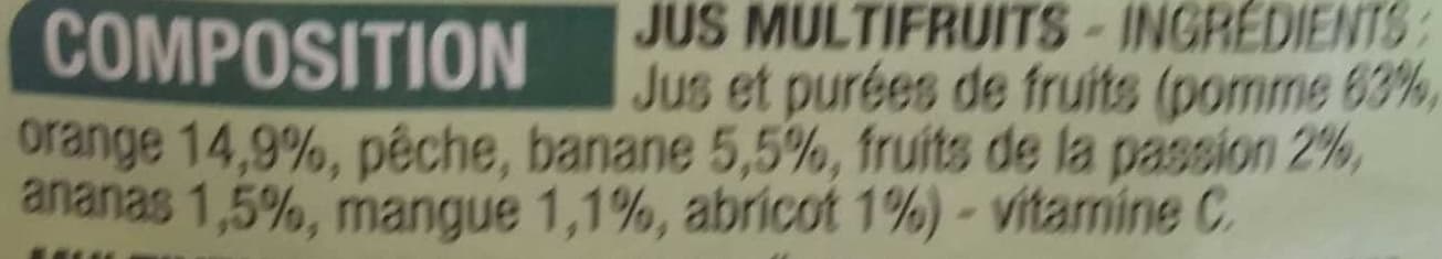 Cora 100% Pur Jus Multifruits packshot