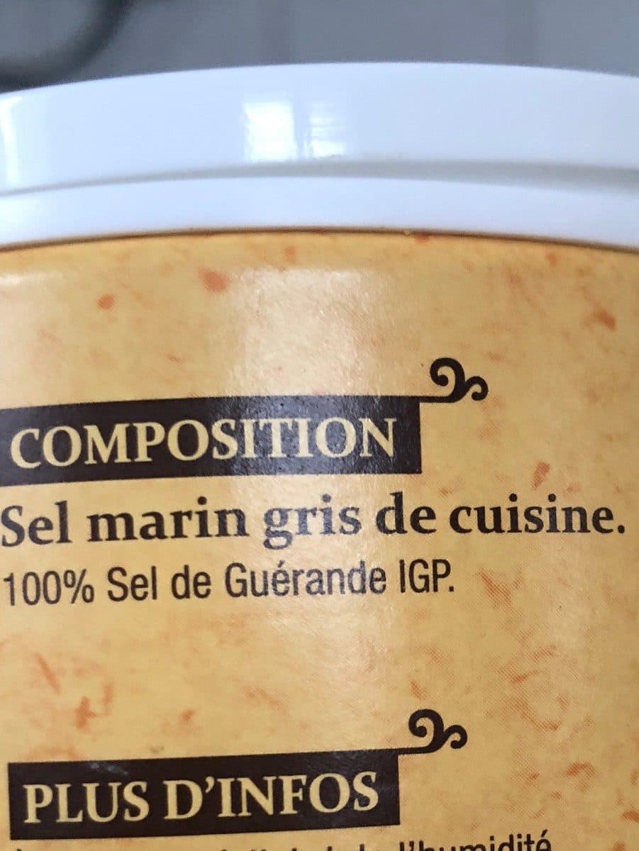Open Food Facts Gros sel marin gris de Guérande packshot