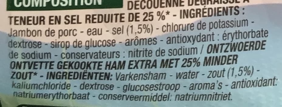Cora Jambon supérieur sans couenne (-25% de sel) packshot