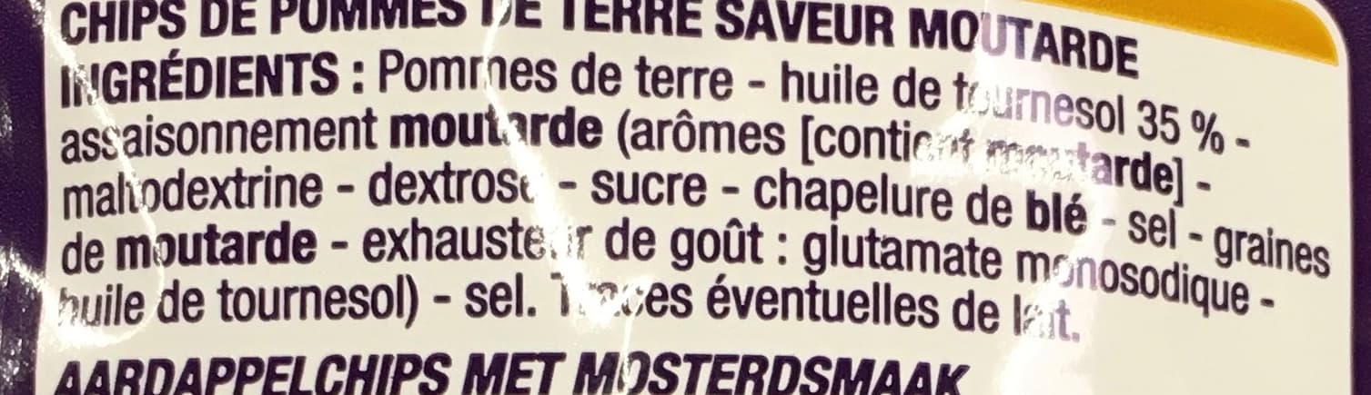 Cora Chips saveur moutarde packshot