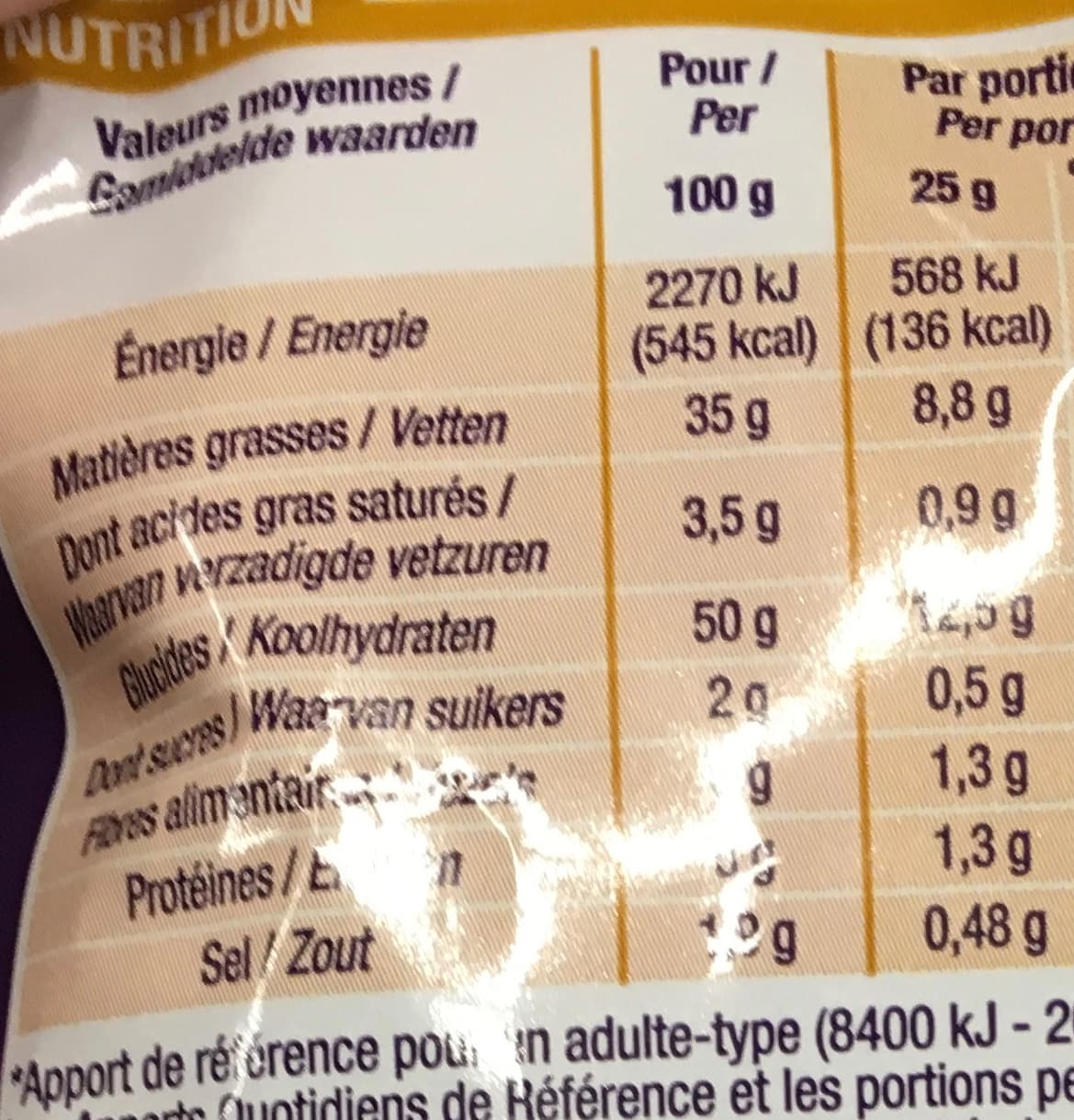 Cora Chips saveur moutarde packshot