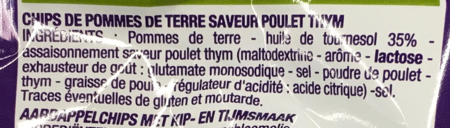 Cora Chips saveur poulet & thym packshot