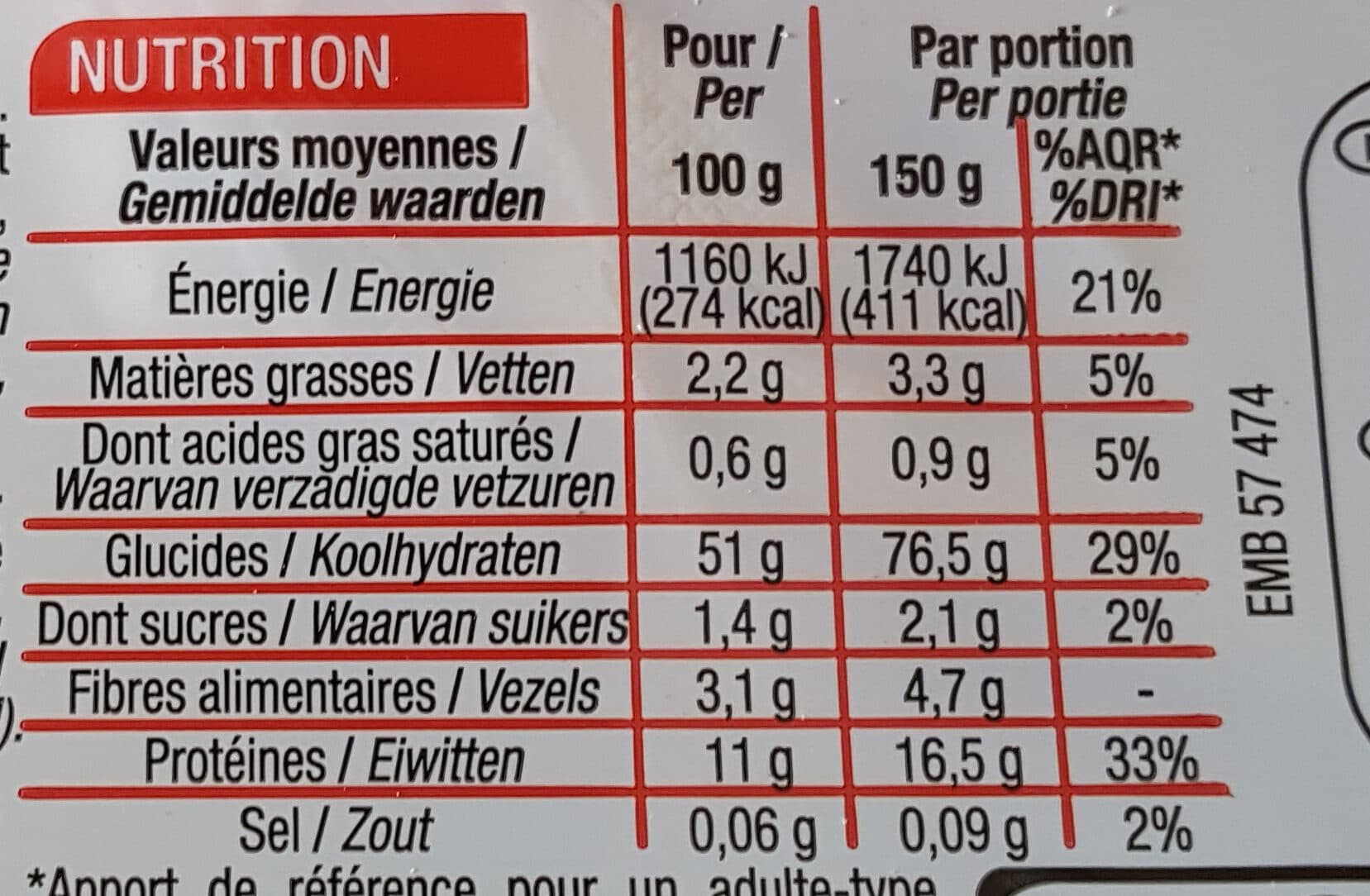 Cora Tagliatelles aux œufs frais packshot