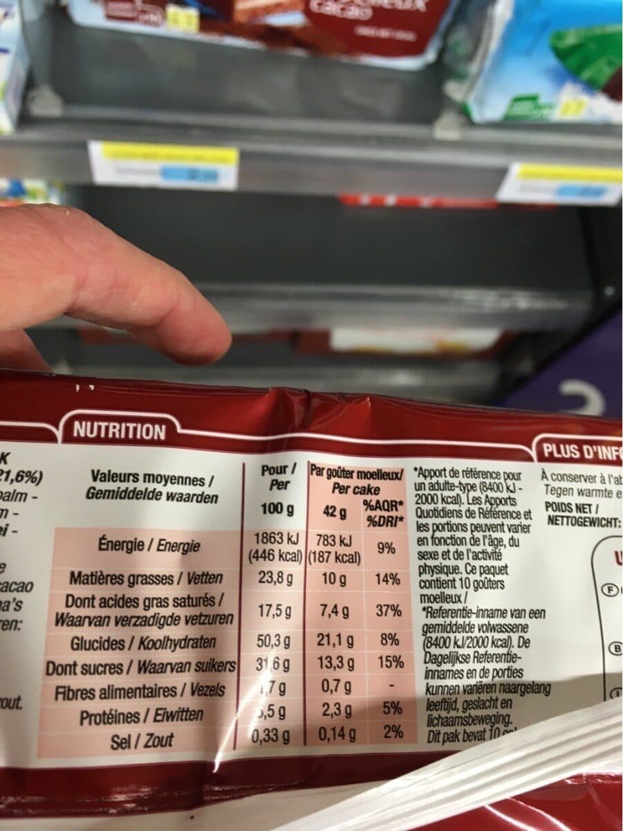 Cora Goûters moelleux cacao packshot