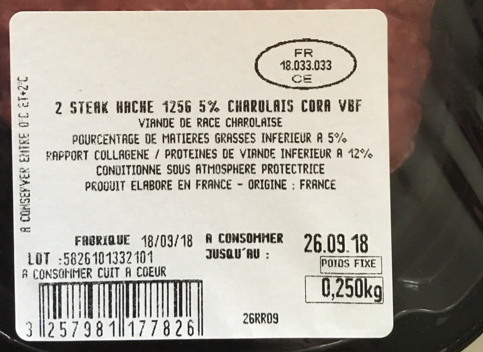 Cora charolais façon boucher packshot