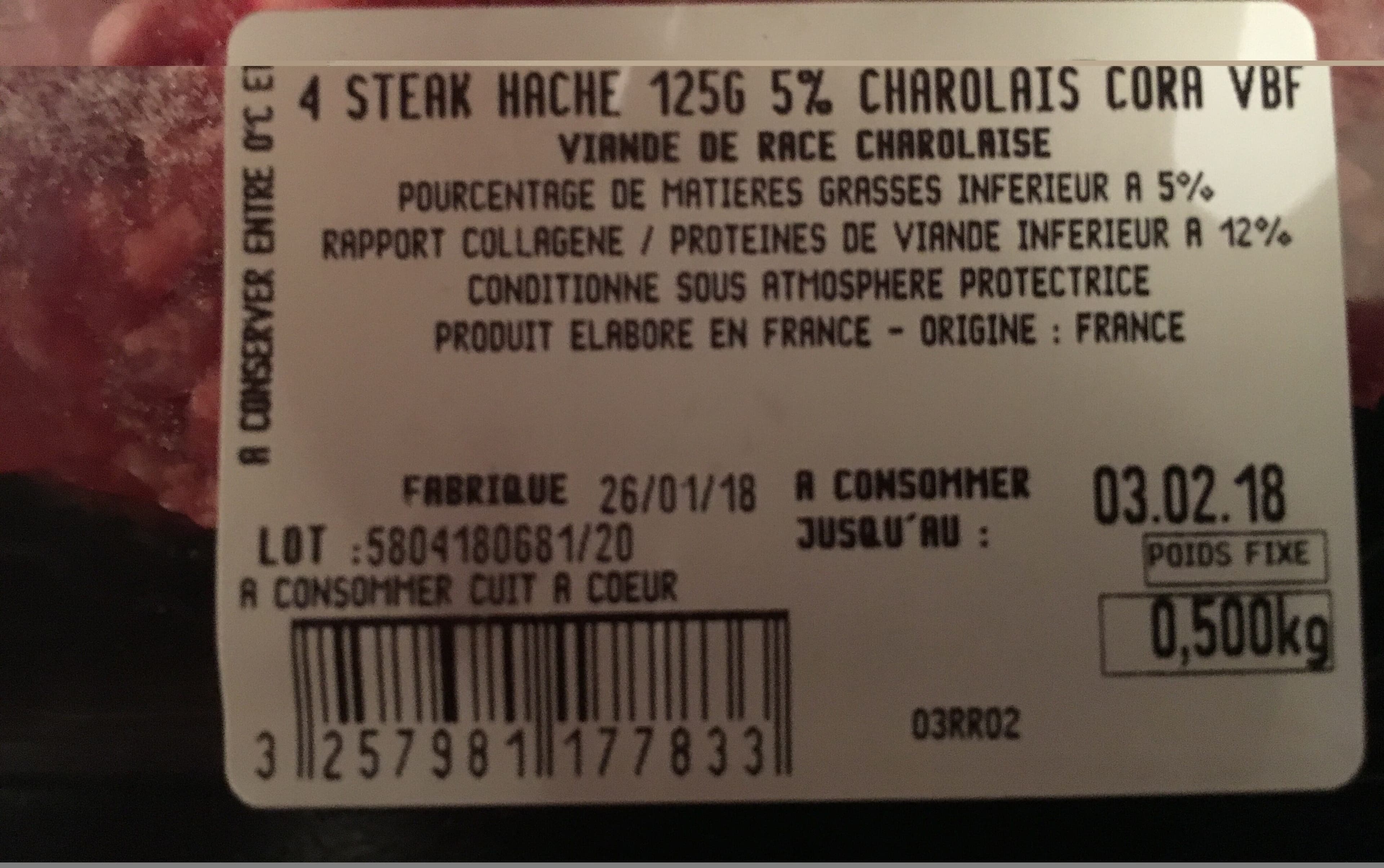 Cora Steak Haché Charolais façon bouchère packshot