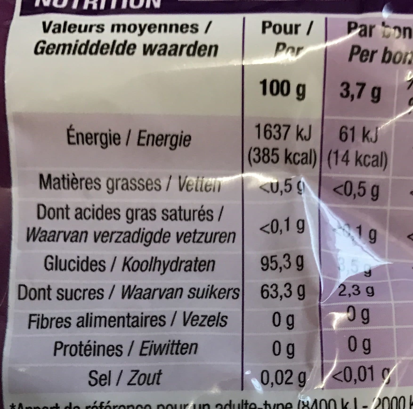 Cora Bonbons violettes packshot