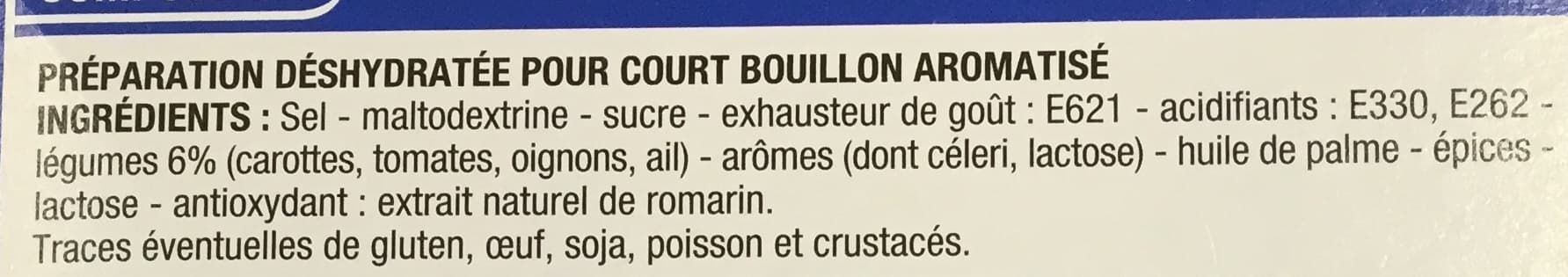 Cora Court-bouillon aux légumes saveur vin blanc packshot