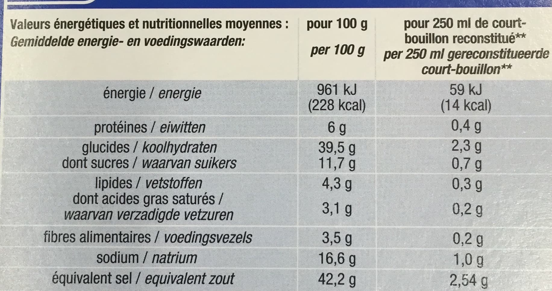 Cora Court-bouillon aux légumes saveur vin blanc packshot