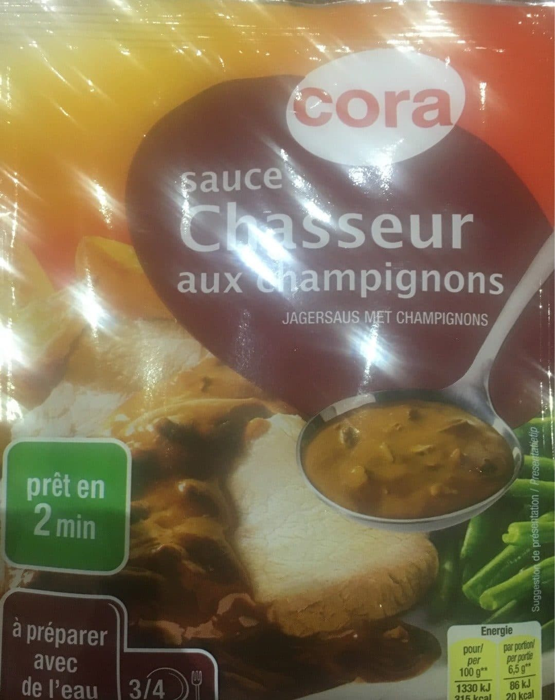 Cora Sauce chasseur aux champignon packshot