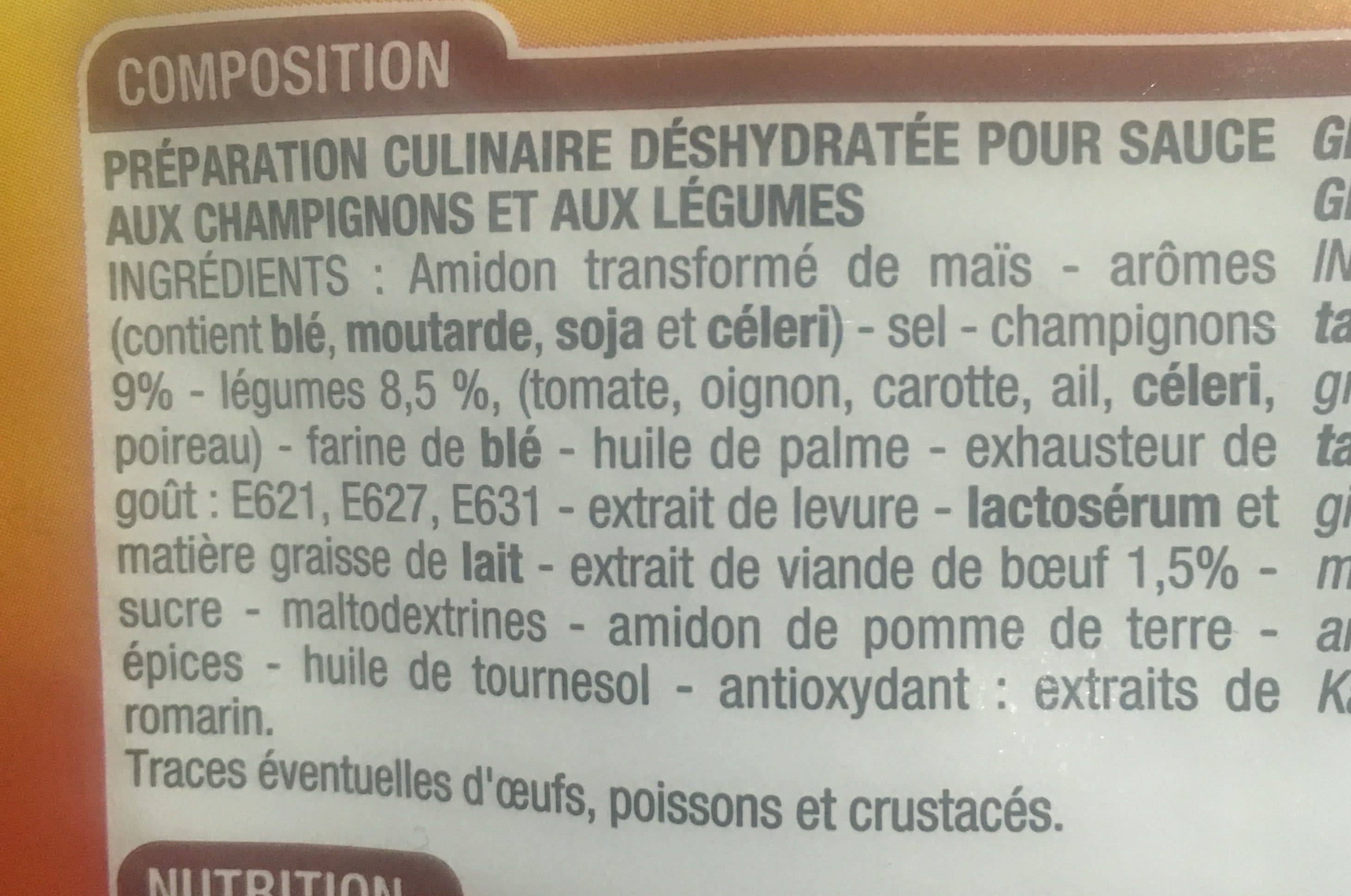 Cora Sauce chasseur aux champignon packshot